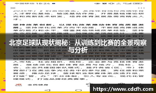 北京足球队现状揭秘：从训练到比赛的全景观察与分析